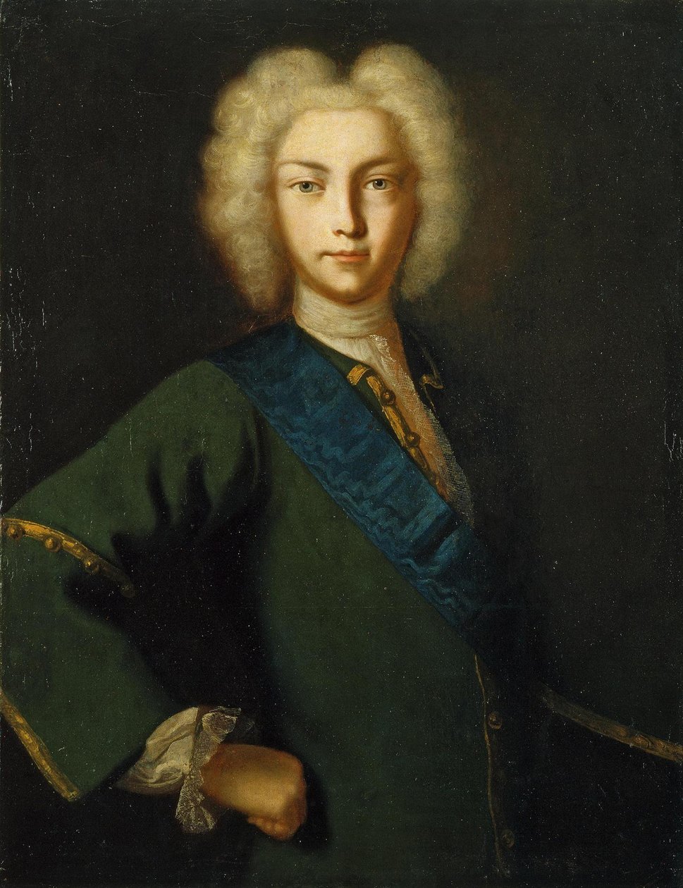 Portrét ruského cara Petra II. 1715-1730, 18. století od Unbekannt