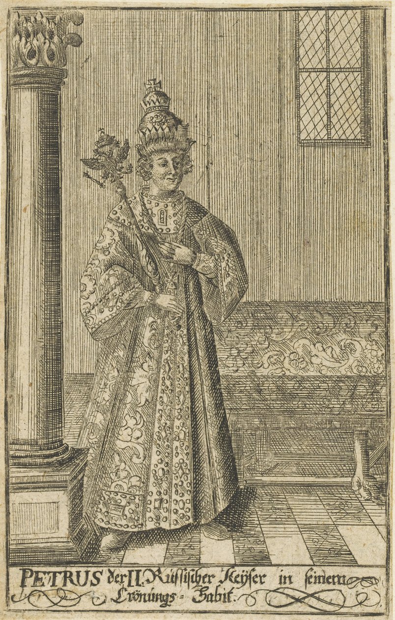 Portrét ruského cara Petra II. 1715-1730, cca 1730. od Unbekannt