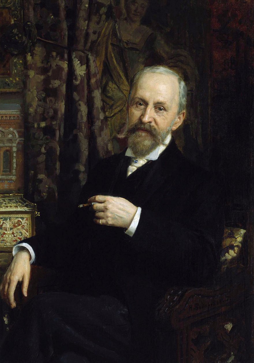 Portrét architekta Alfreda Parlanda, 1842-1919, 19. století. od Unbekannt