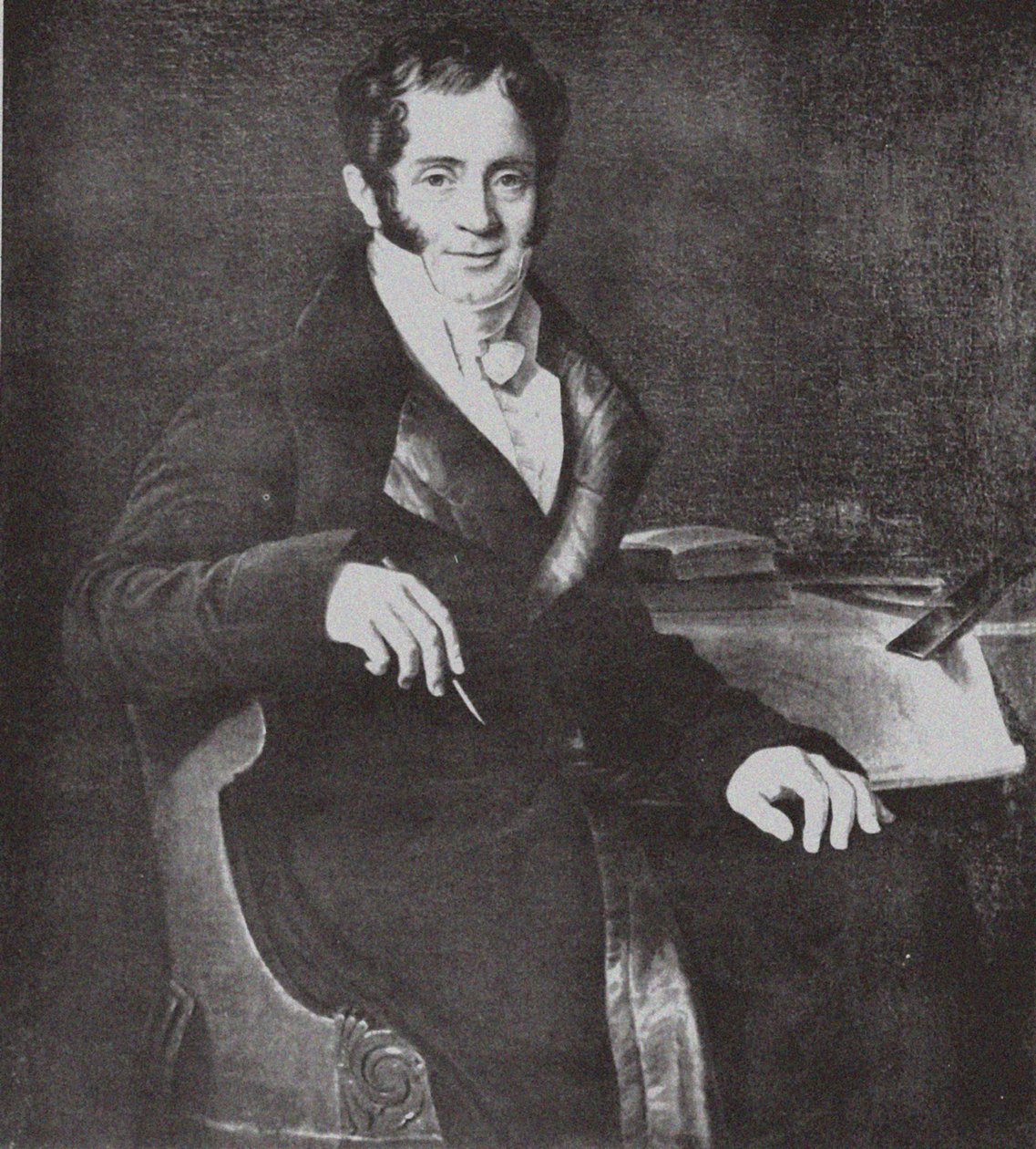 Portrét architekta Carla Rossiho 1775-1849 podle Ch. Mitoire od Unbekannt