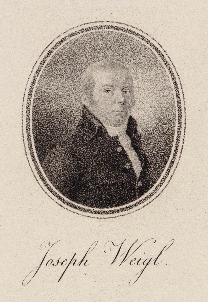 Portrét violoncellisty Josepha Franze Weigla 1740-1820, c. 1785. od Unbekannt