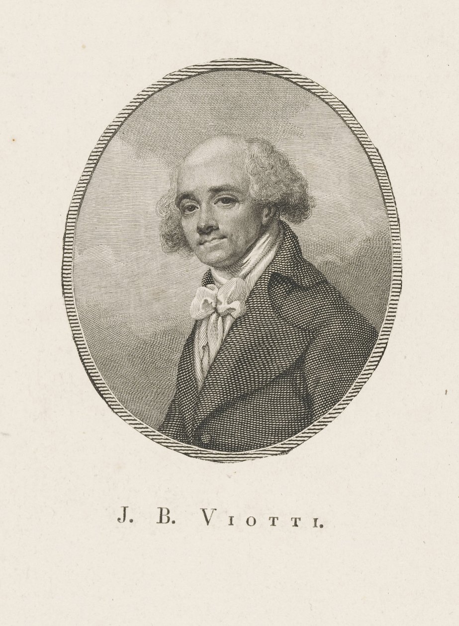 Portrét skladatele Giovanni Battista Viotti 1755-1824, c. 1800. od Unbekannt