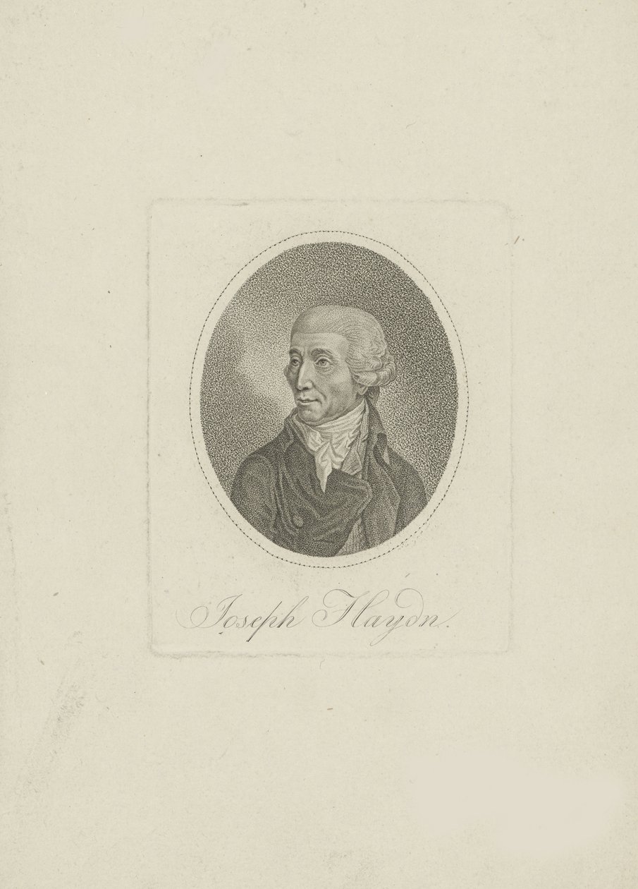 Portrét skladatele Josepha Haydna 1732-1809, 19. století. od Unbekannt