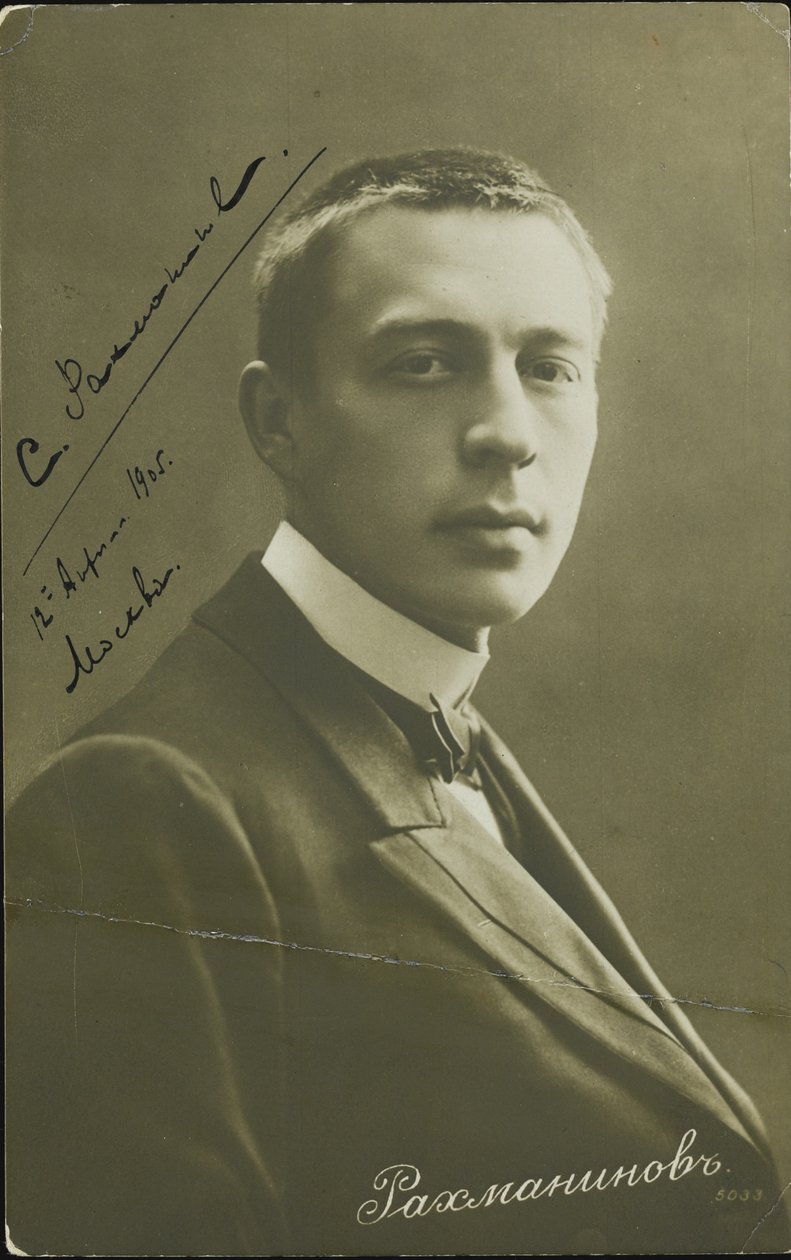 Portrét skladatele Sergeje Rachmaninova 1873-1943, c. 1905 od Unbekannt