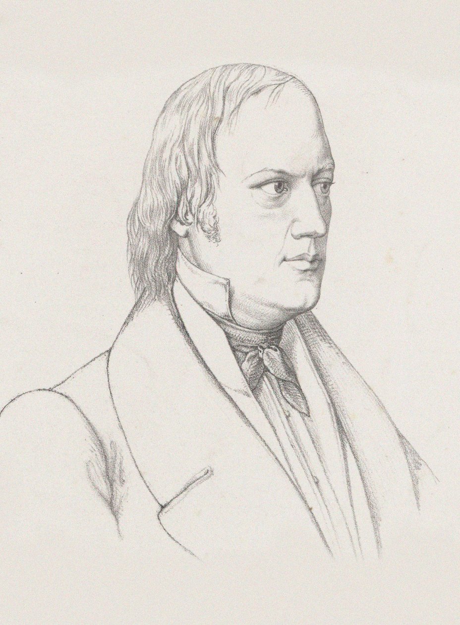 Portrét dirigenta a skladatele Johanna Nepomuka Schelble 1789-1837, c. 1830-1840. od Unbekannt
