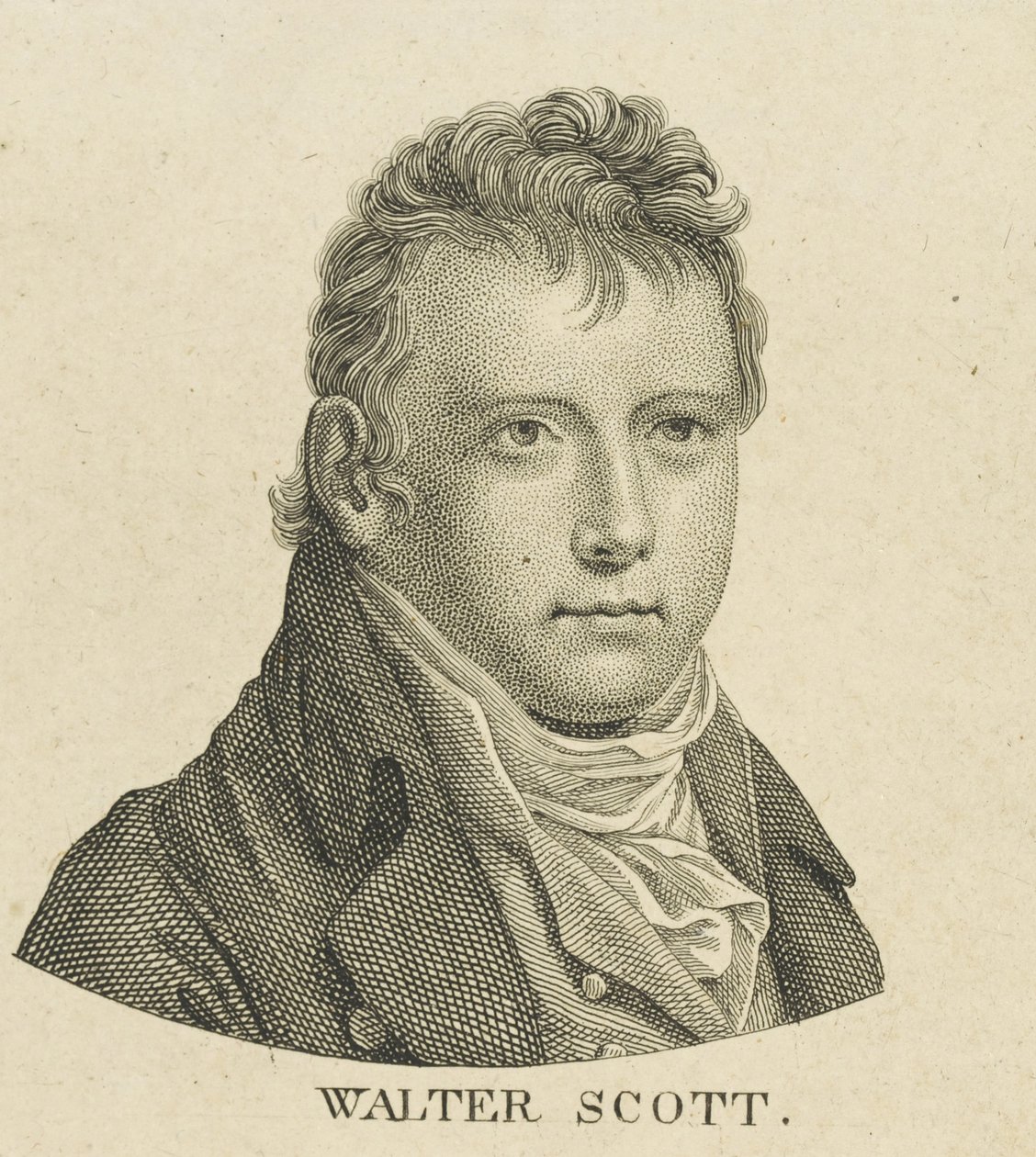 Portrét historického romanopisce a básníka Sira Waltera Scotta 1771-1832, c. 1800. od Unbekannt