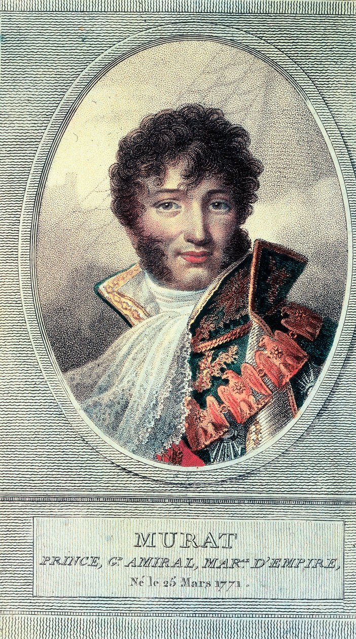 Portrét neapolského krále Joachima Murata, francouzského vojenského a politického muže (1767-1815). od Unbekannt