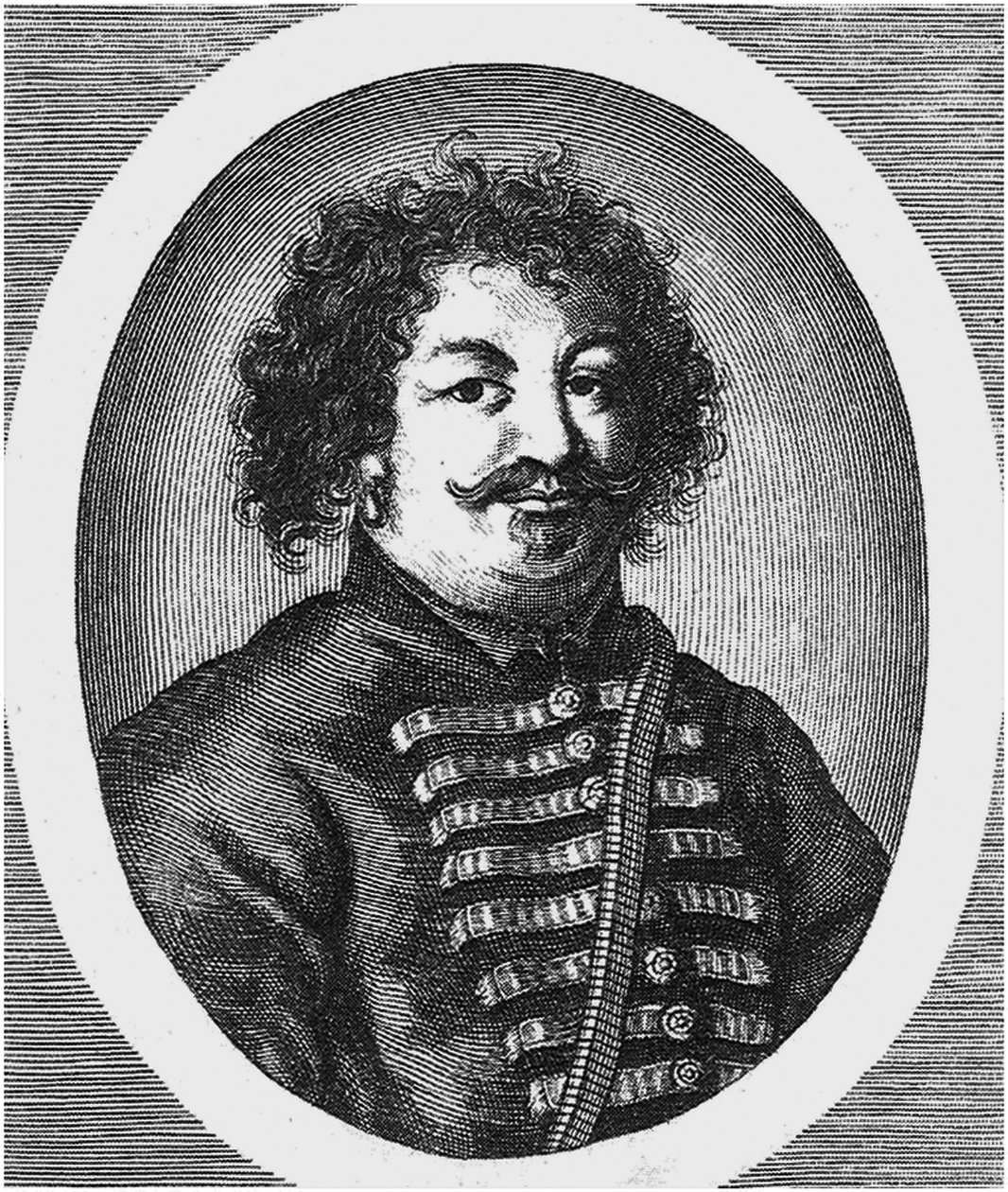 Portrét vůdce kozáckého povstání Štěpán Stenka Razin 1630-1671 od Unbekannt