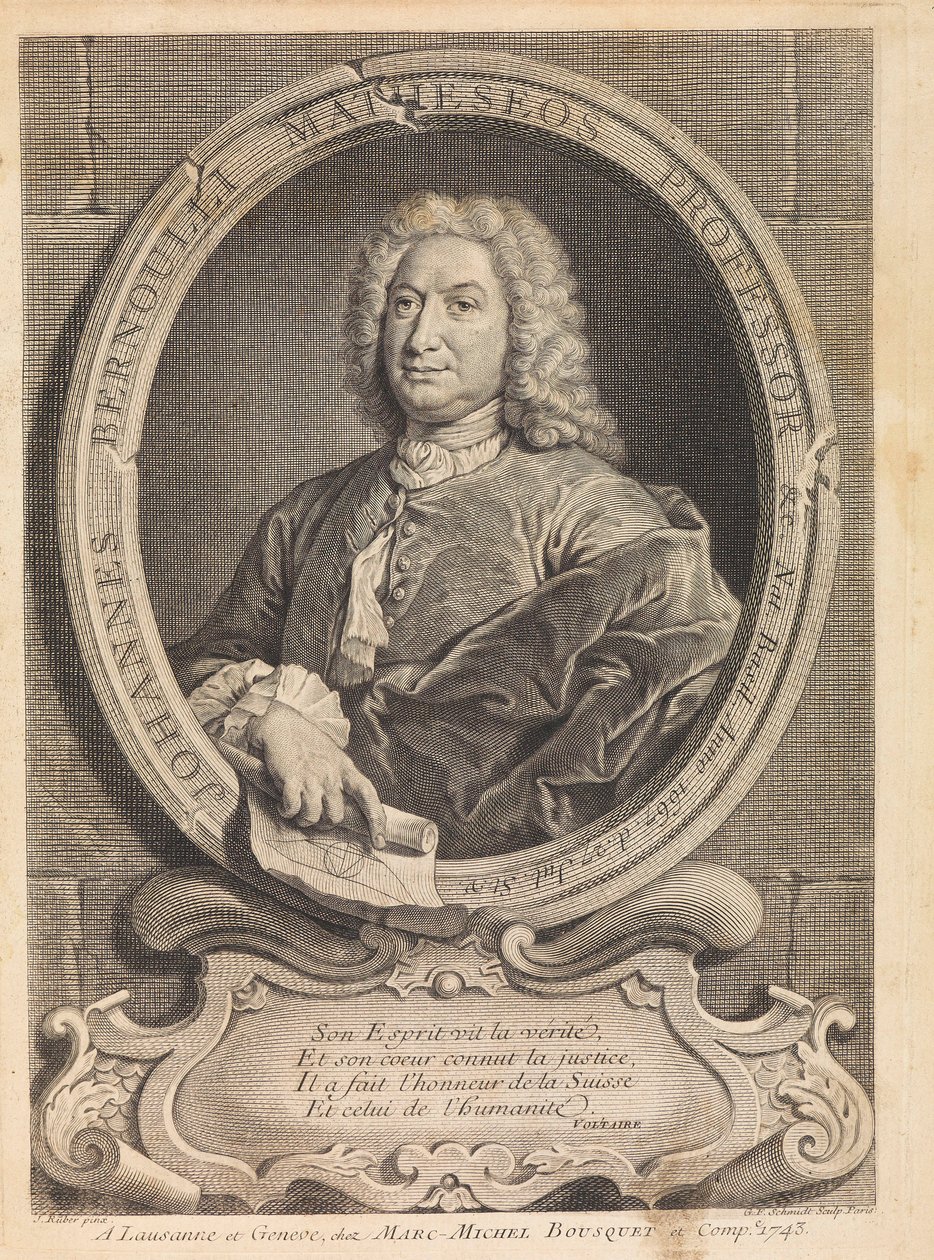 Portrét matematika Johanna Bernoulliho 1667-1748, 1742. od Unbekannt