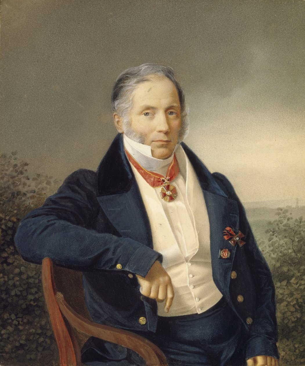 Portrét malíře Alexandra Sauerweida 1782-1844, první čtvrtina 19. stol. od Unbekannt