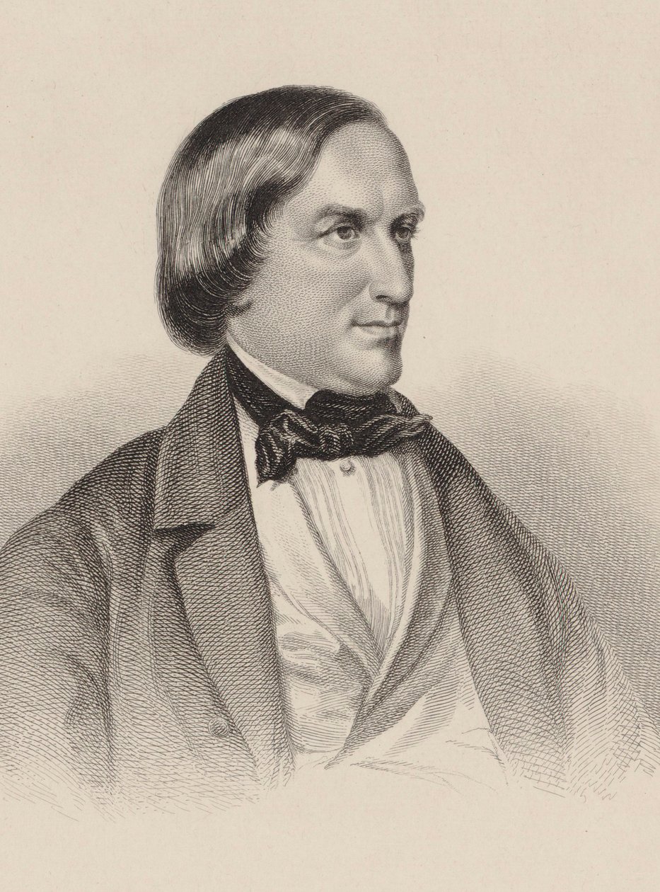 Portrét pianisty a skladatele Karla Augusta Krebse 1804-1880. od Unbekannt
