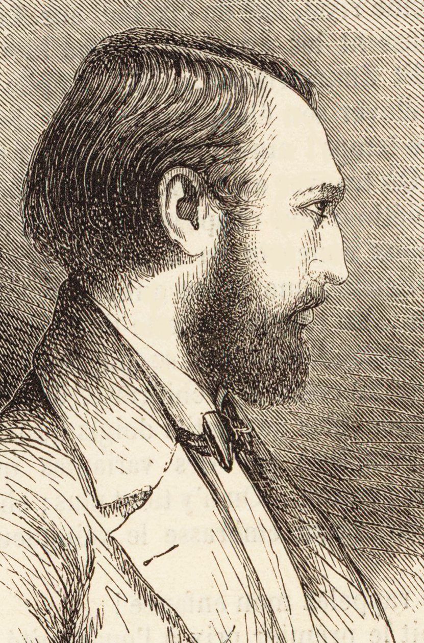 Portrét pianisty a skladatele Louise Lacombe 1818-1884. od Unbekannt