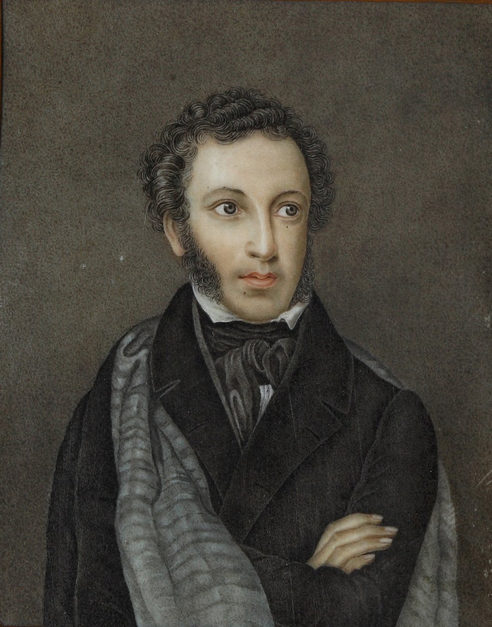 Portrét básníka Alexandra Sergejeviče Puškina 1799-1837, první čtvrtina 19. od Unbekannt