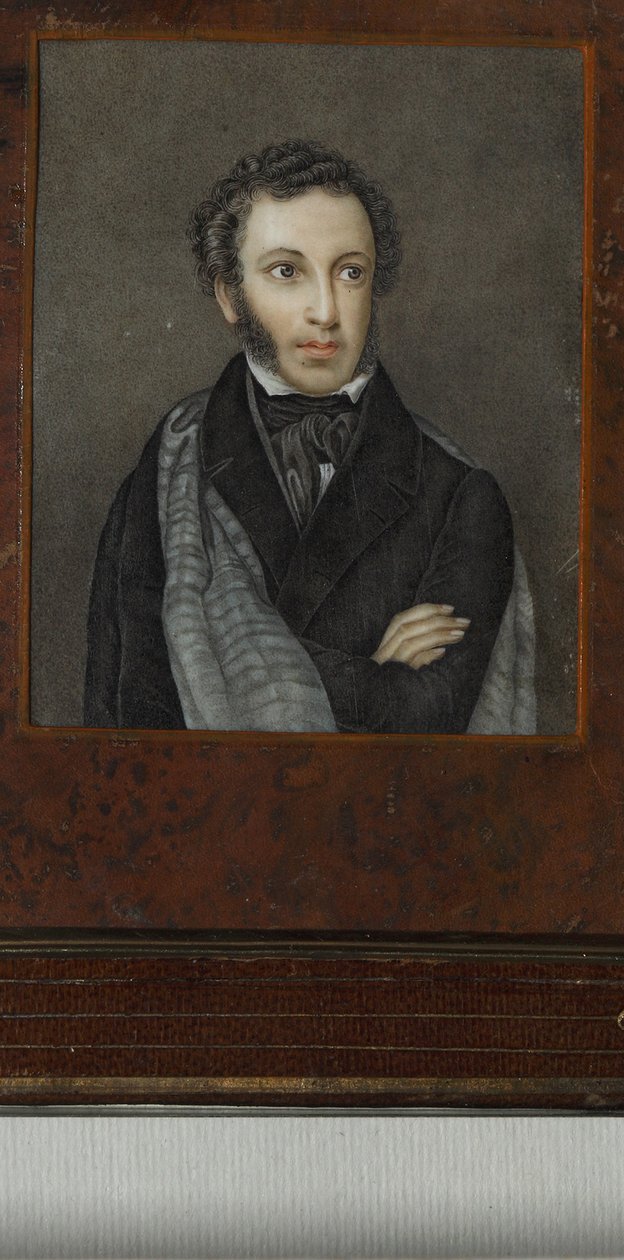 Portrét básníka Alexandra Sergejeviče Puškina 1799-1837, první čtvrtina 19. od Unbekannt