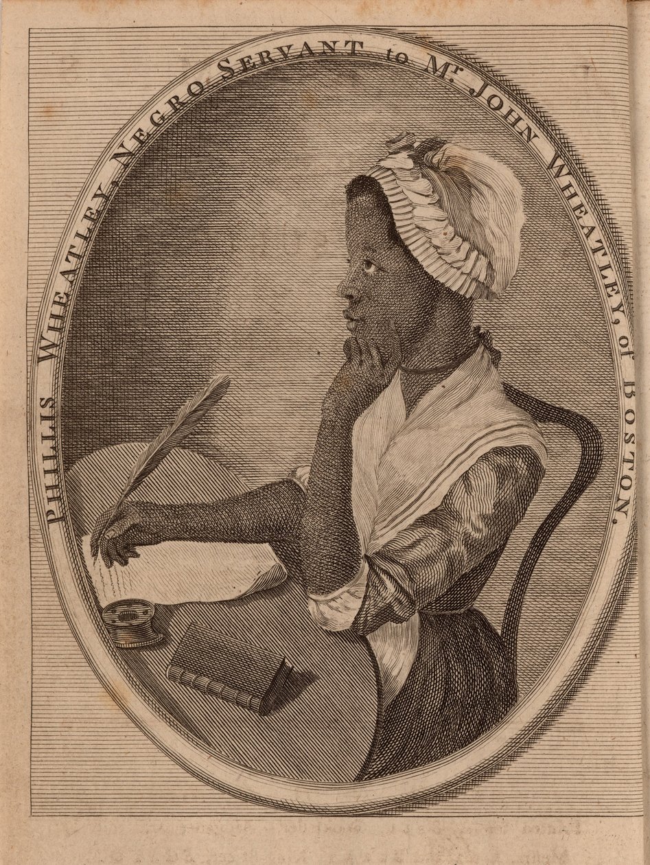 Portrét básníka Phillis Wheatley c.1753-1784, 1773. od Unbekannt