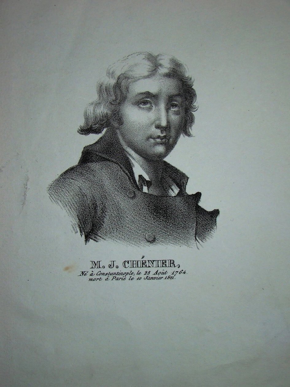 Portrét básnířky a dramatiky Marie-Josepha Chéniera 1764-1811 od Unbekannt