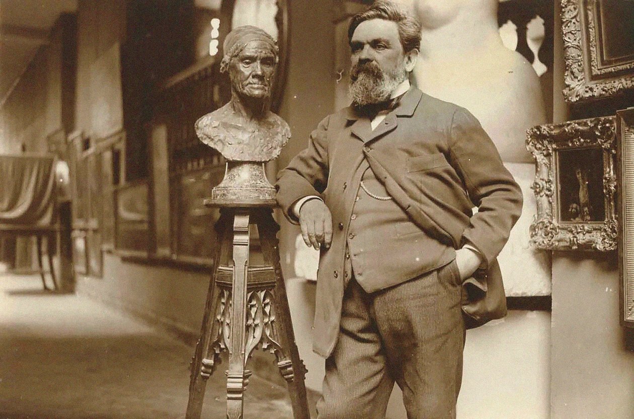 Portrét sochaře Alfreda Bouchera 1850-1934, 10. léta 20. století. od Unbekannt