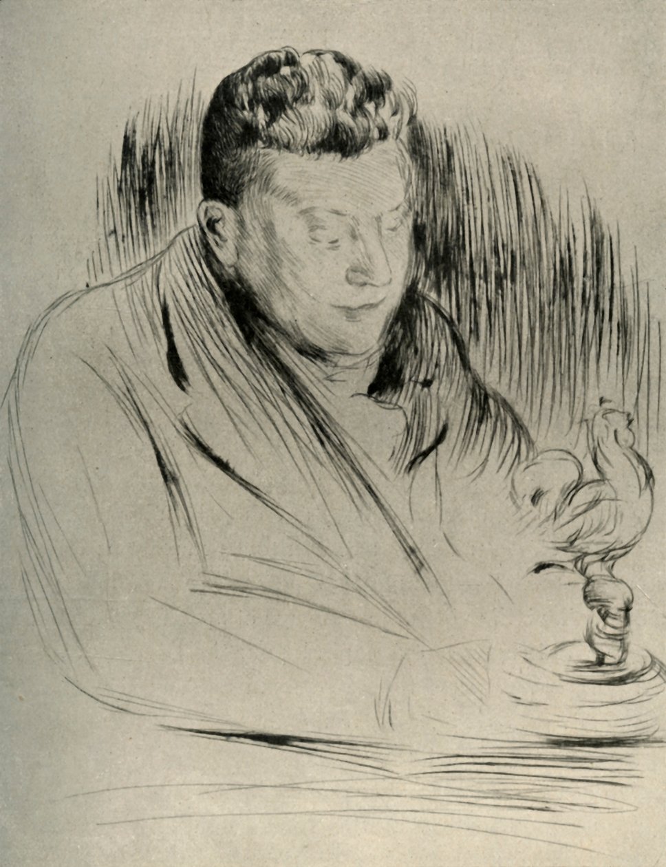 Portrét sochaře Alfreda Gilberta, 1908. od Unbekannt