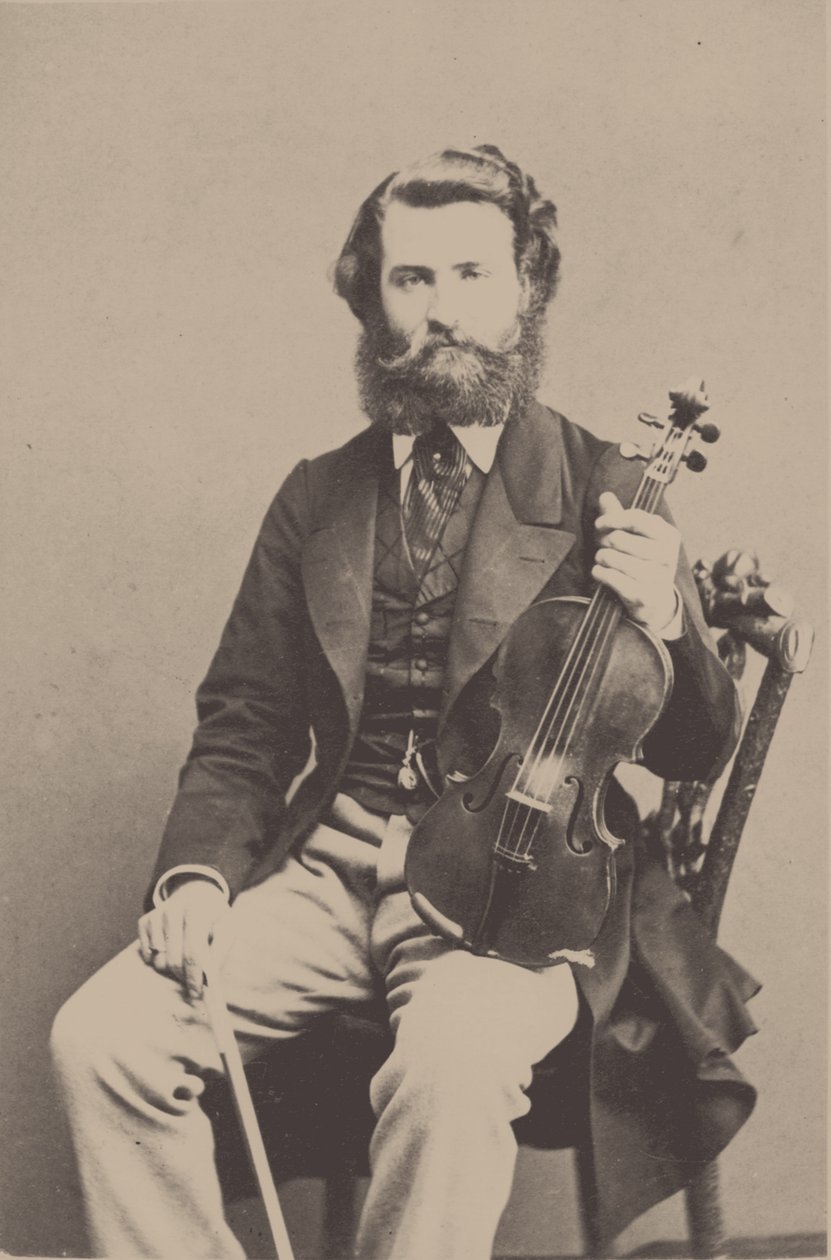 Portrét houslisty a skladatele Alfreda Holmese 1837-1876. od Unbekannt