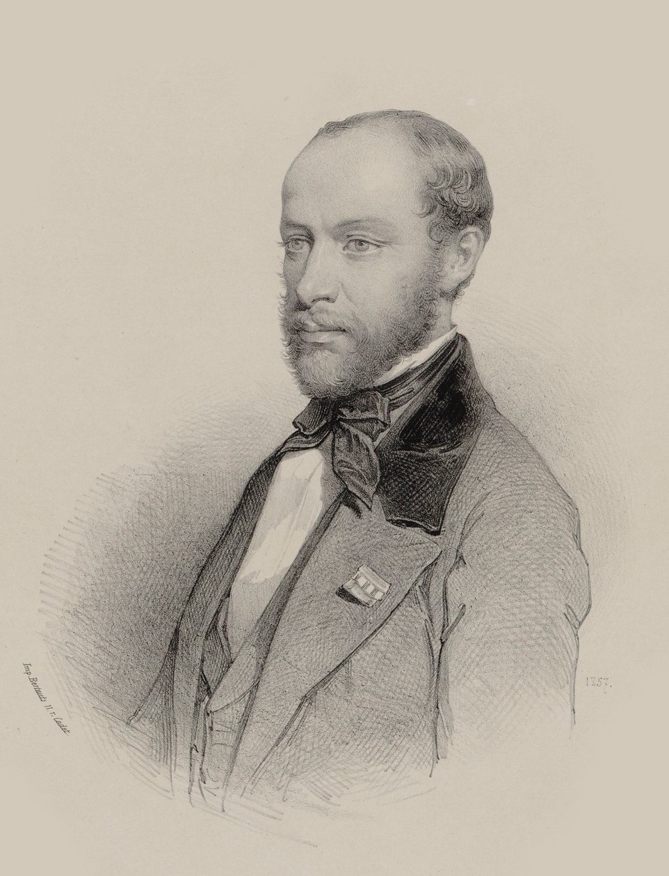 Portrét houslisty a skladatele Henriho Vieuxtempse 1820-1881, 1857. od Unbekannt