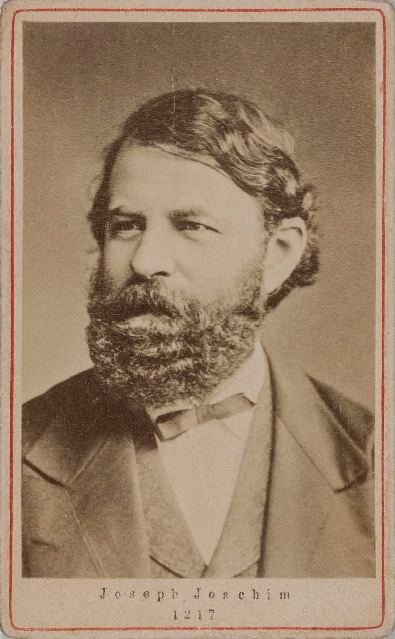 Portrét houslisty a skladatele Josepha Joachima 1831-1907, 70. léta 19. století. od Unbekannt