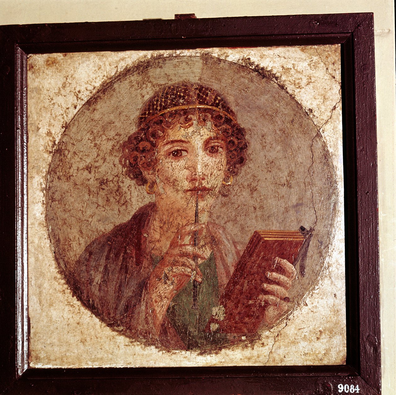 Portrétní malba Sapfó, Pompeje, Itálie od Unbekannt