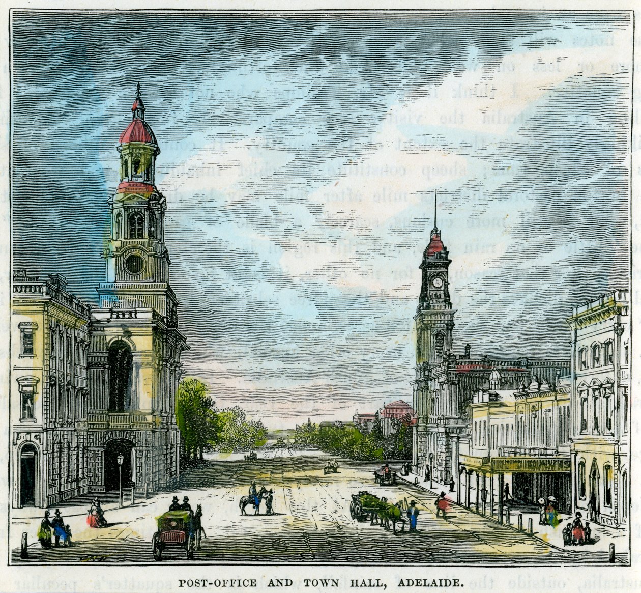 Post Office and Town Hall, Adelaide, South Australia, Australia, c1880 od Unbekannt