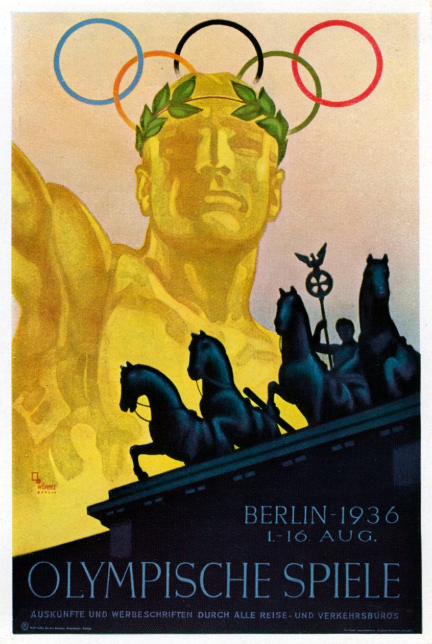 Plakát pro olympijské hry 1936, Berlín, 1936 od Unbekannt