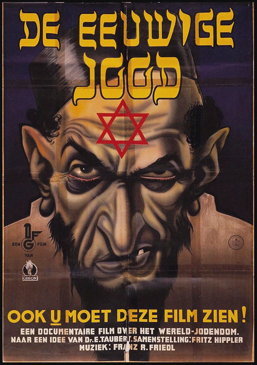 Plakát k antisemitskému filmu Věčný Žid, 1940. od Unbekannt