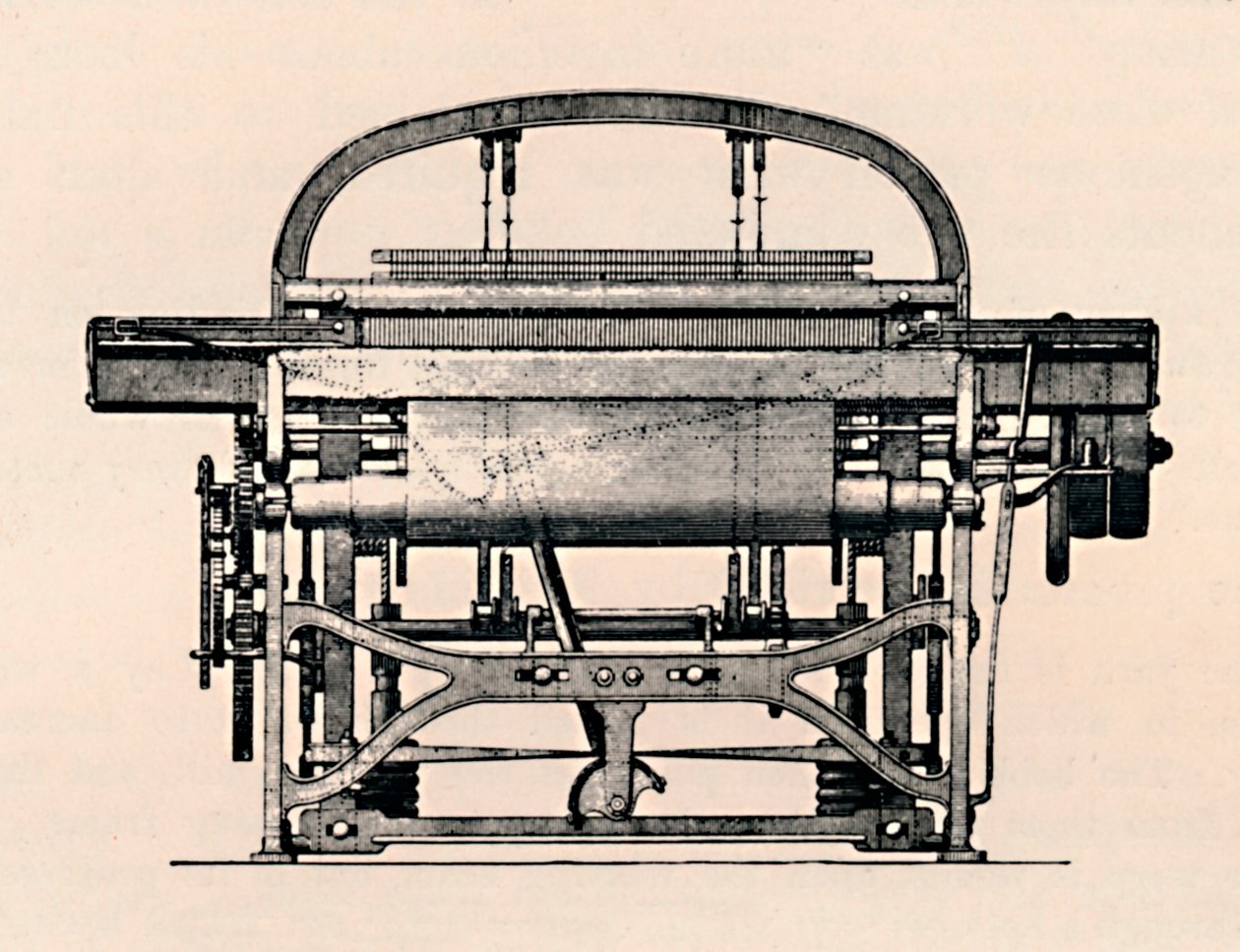 Pohled zepředu Power Loom, 1836, 1904 od Unbekannt