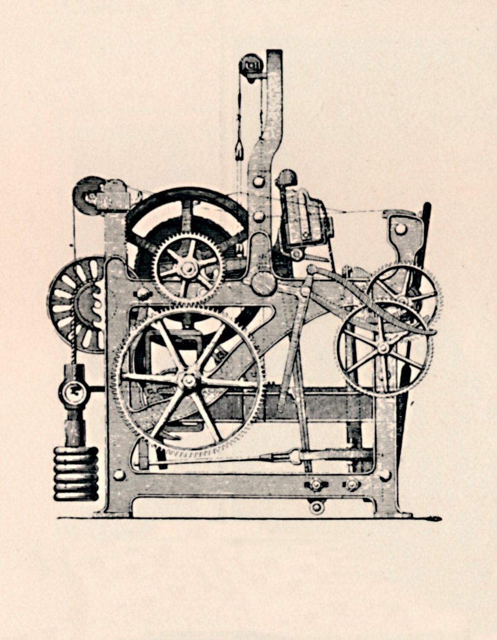 Boční pohled na Power Loom, 1836, 1904 od Unbekannt