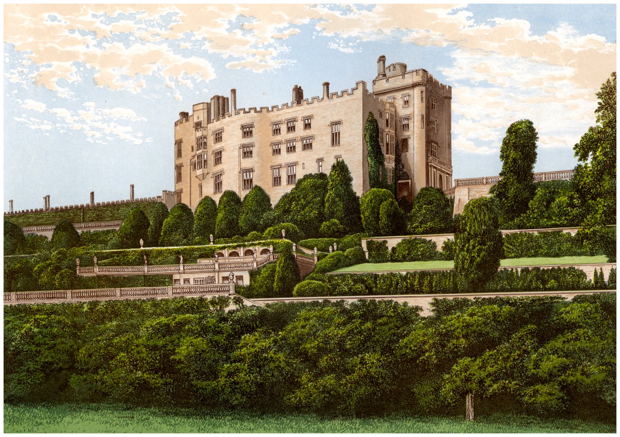 Hrad Powis, Powys, Wales, domov hraběte z Powys, c1880 od Unbekannt