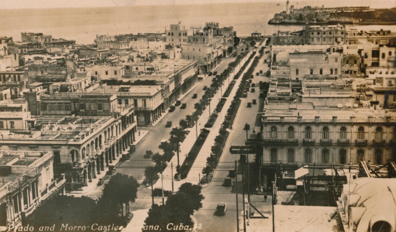 Hrad Prado a Morro, Havana, Kuba, c1900 od Unbekannt