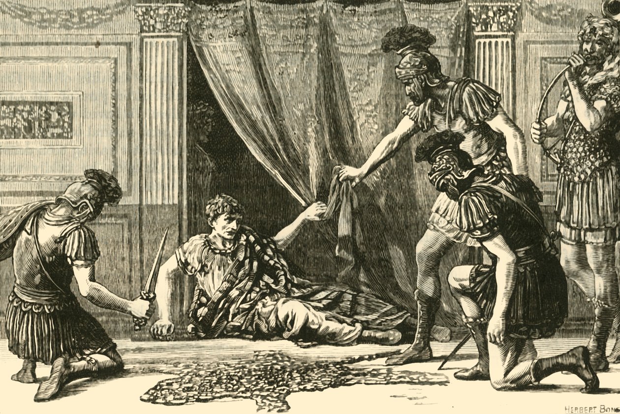 Prétoriánské gardy Haling Claudius jako Imperátor, 1890. od Unbekannt
