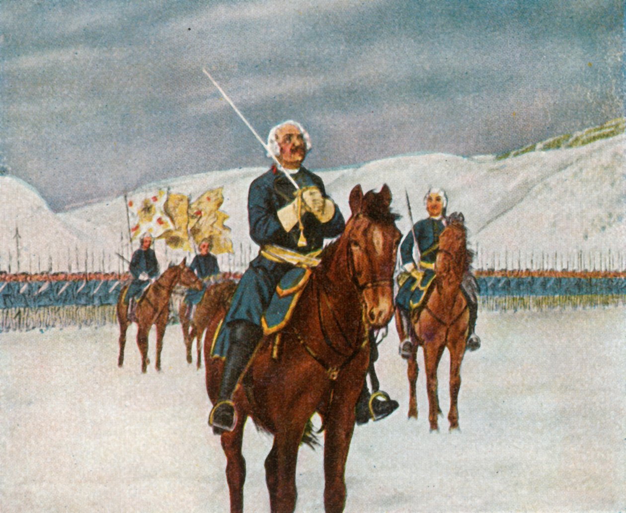 Modlitba starého Dessauera před bitvou u Kesselsdorfu, 15. prosince 1745, 1936. od Unbekannt