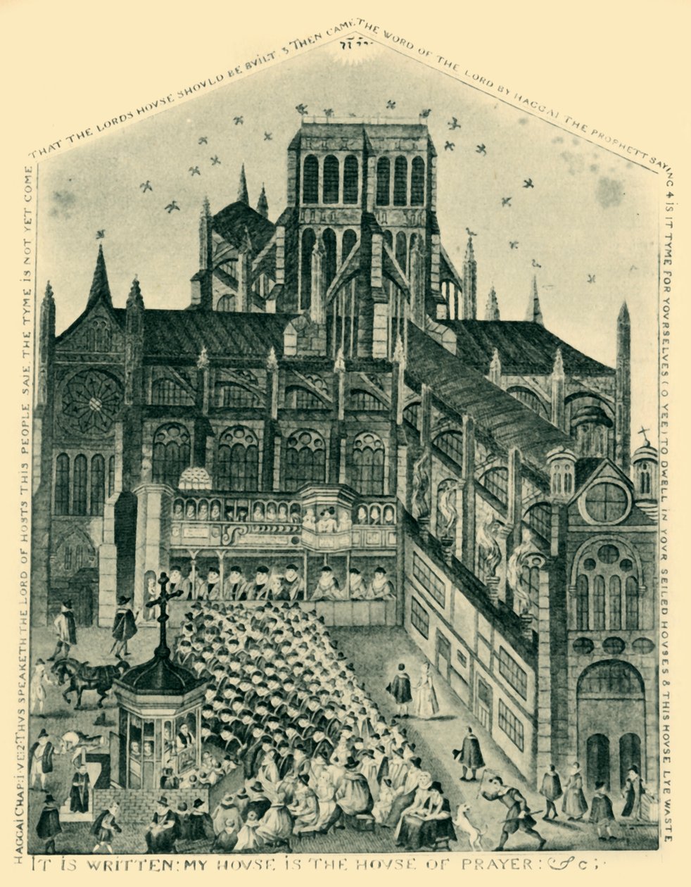 „Kázání u kříže svatého Pavla v sedmnáctém století“, 1947. od Unbekannt