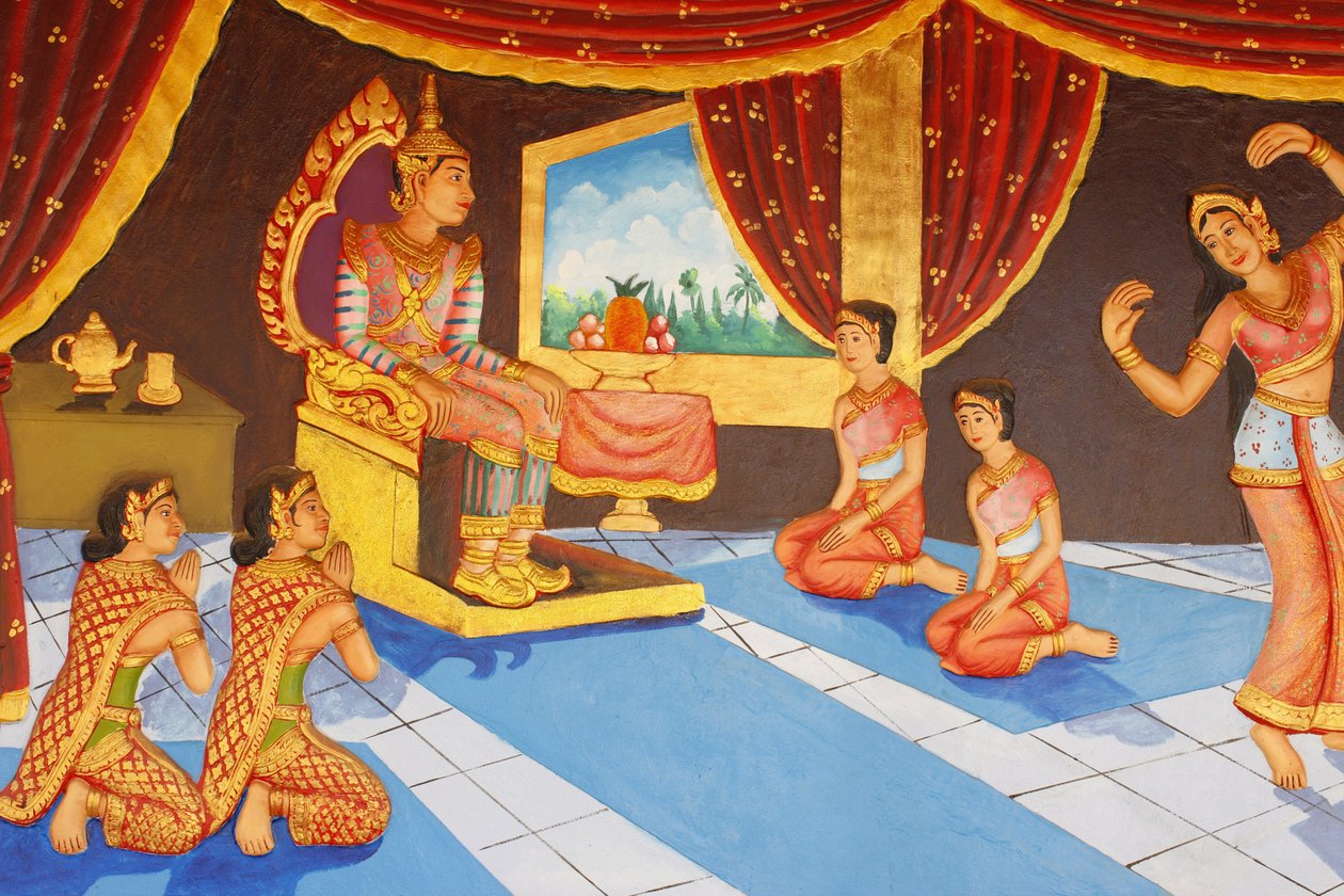 Klášter Preah Prom Rath Život Buddhy Tanec v paláci, Siem Reap, Kambodža od Unbekannt