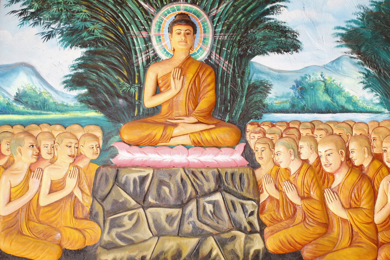 Klášter Preah Prom Rath Život Buddhy Instruktáž shromáždění arahantů, Siem Reap, Kambodža od Unbekannt