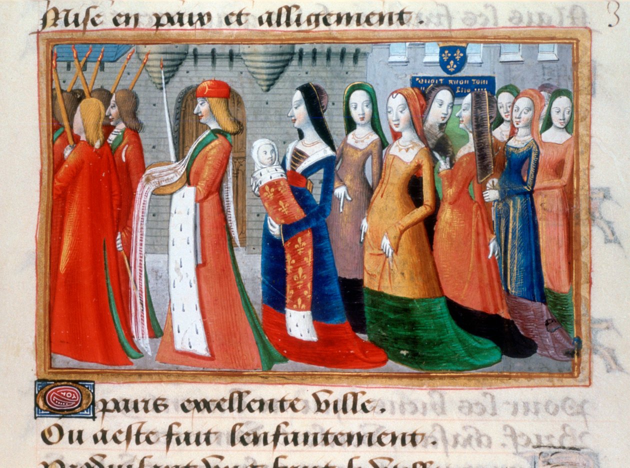 Prezentace dauphina Karla, 1403, 1484 od Unbekannt