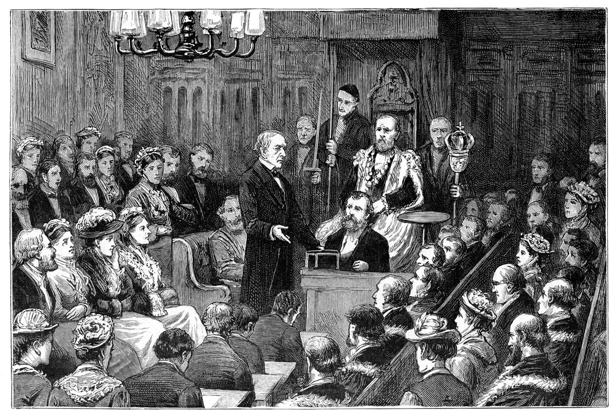Prezentace svobody města panu Gladstoneovi, 1877 od Unbekannt