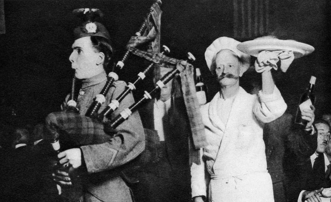 Prezentace haggis na kaledonském banketu, Londýn, 1926-1927 od Unbekannt