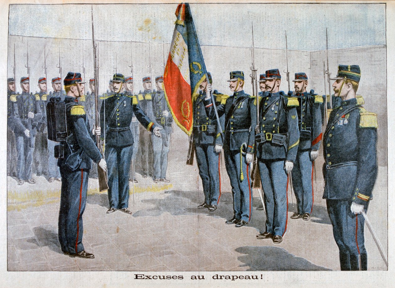 Předkládání omluv pro vlajku, Toulon, Francie, 1898 od Unbekannt