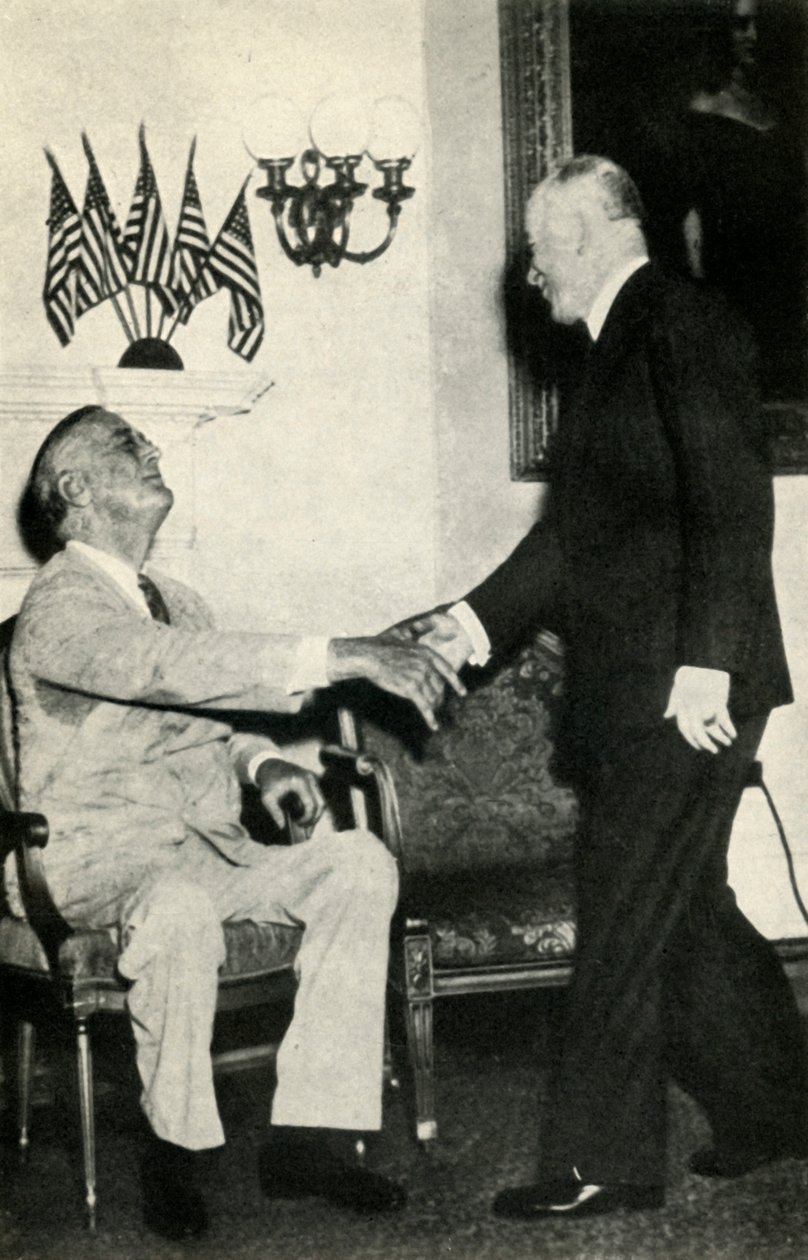 Prezident Beneš navštíví F. D. Roosevelta v roce 1942, 1947. od Unbekannt