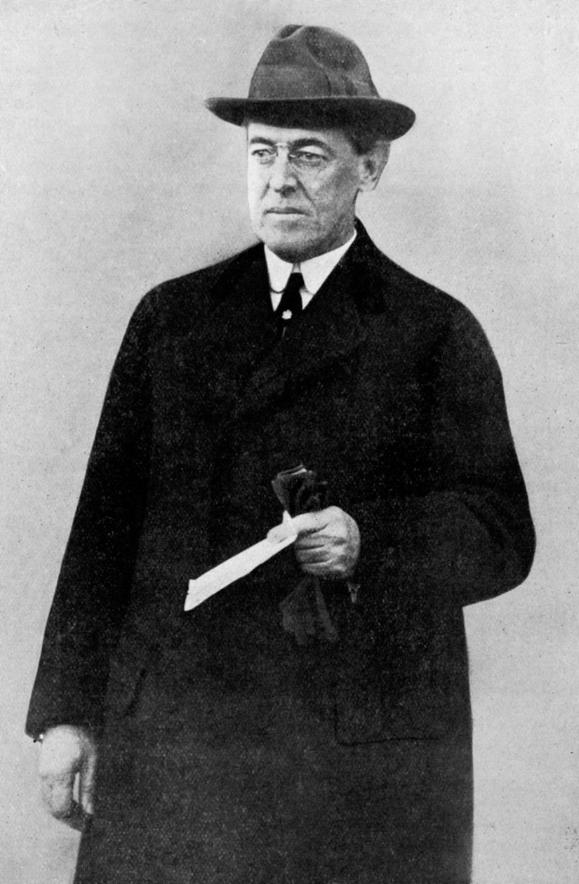 Prezident Woodrow Wilson, první světová válka, 1916, c1920 od Unbekannt