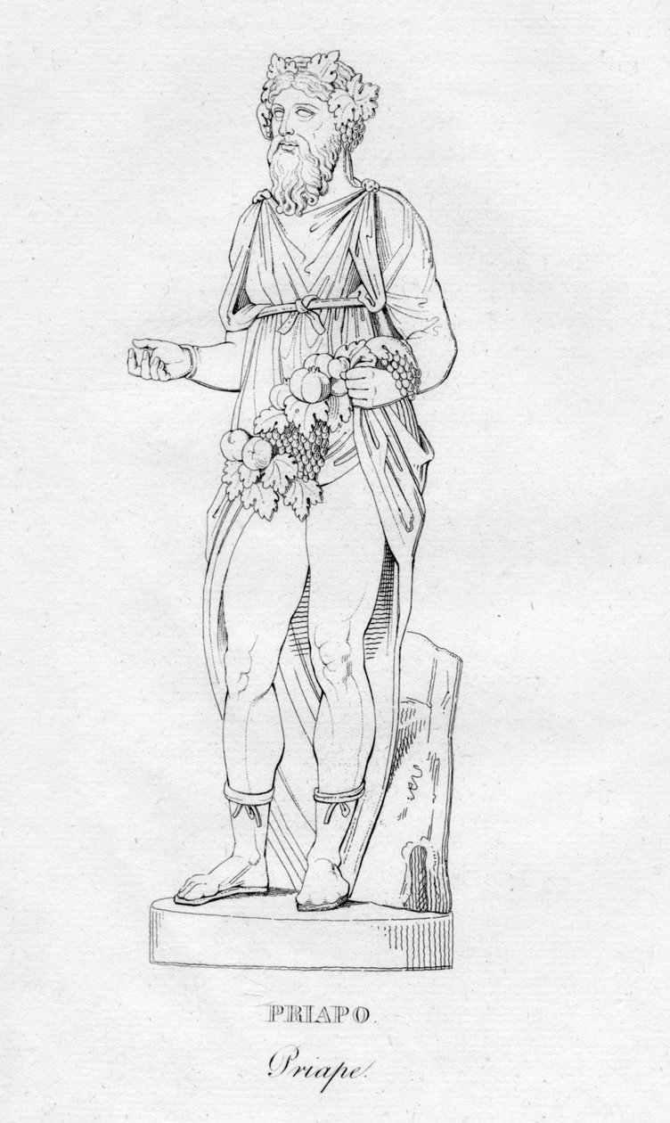 Priapo Priape, c1850 od Unbekannt