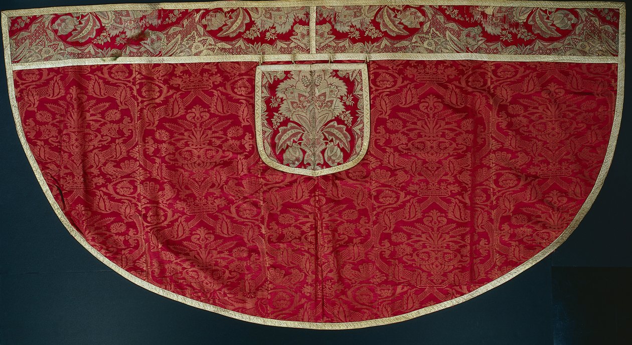 Kněží Red Cope, Orphrey a Hood, konec 1500 - začátek 1600. od Unbekannt