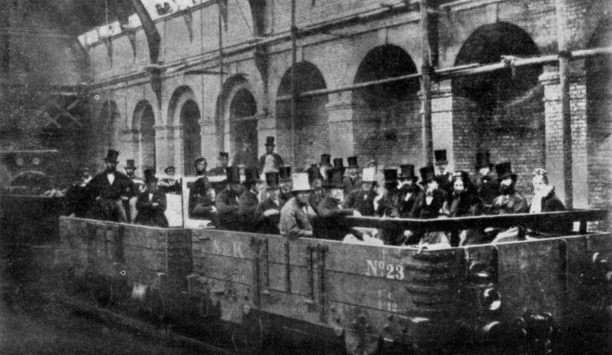 Premiér William Gladstone otevírá Metropolitan Railway, Londýn, 1863 1951 od Unbekannt