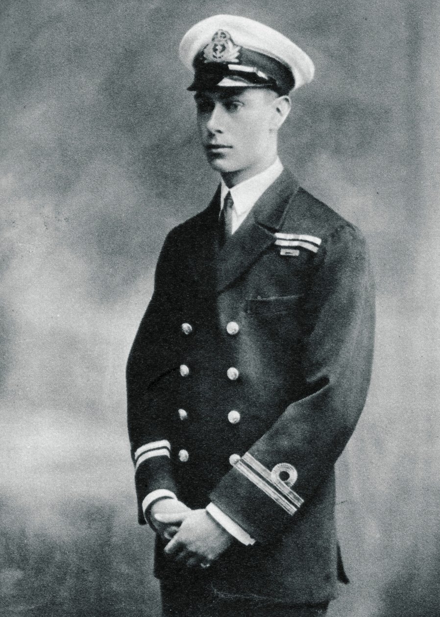Princ Albert v uniformě poručíka v Royal Navy, 1918 od Unbekannt