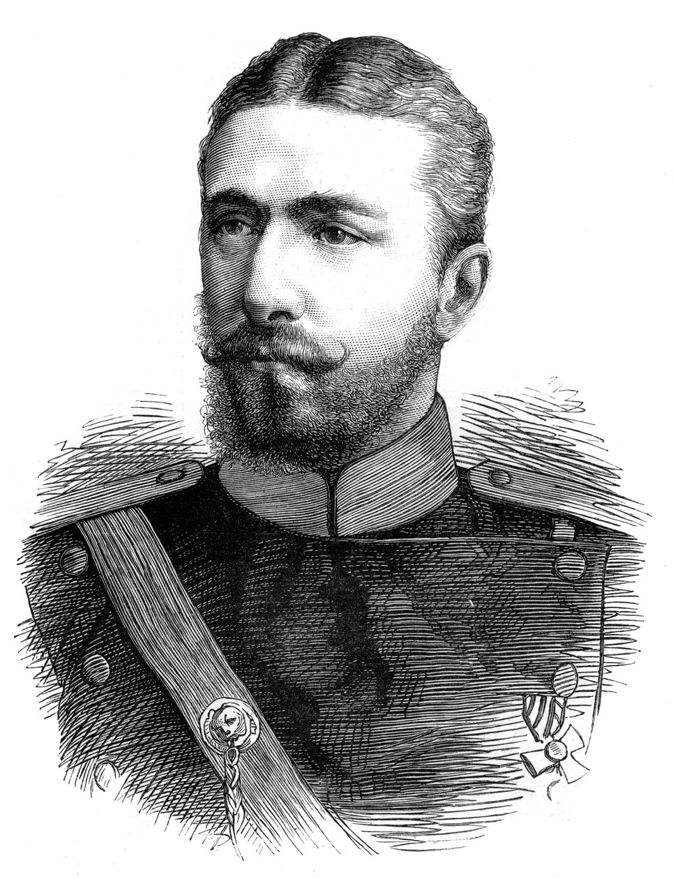 Princ Alexander z Battenbergu, první princ moderního Bulharska, 19. století od Unbekannt