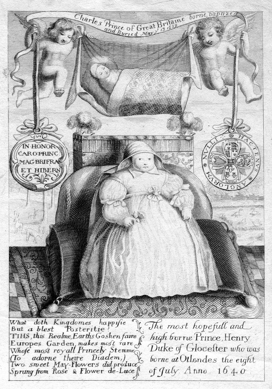 Princ Charles a princ Jindřich, synové krále Karla I., 17. století, 1802 od Unbekannt